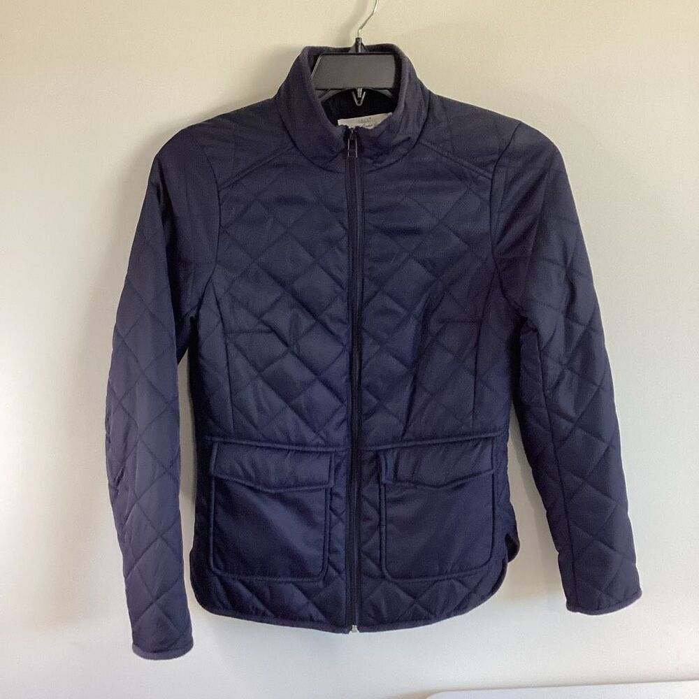H&M’s Navy Blue Quilted Jacket Size